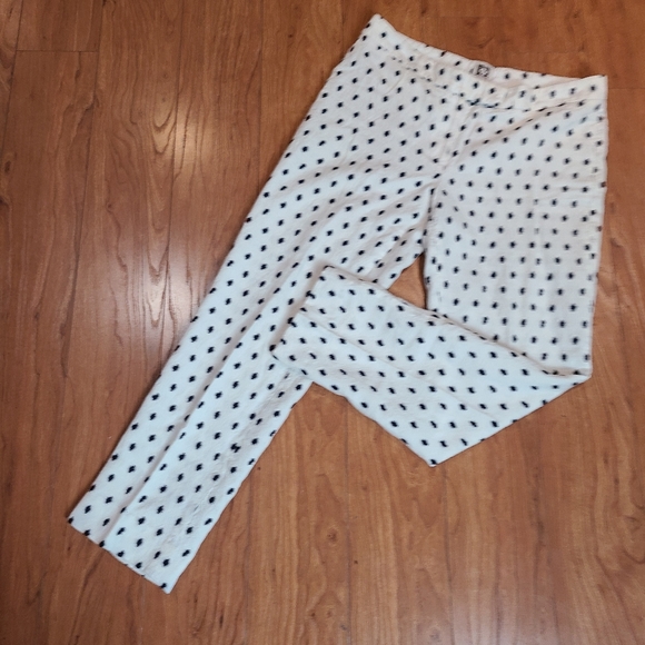 Anne Klein unlined linen cotton cropped pant - Picture 2 of 5